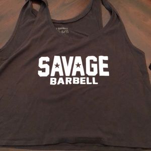 Savage barbell suicide squad crop